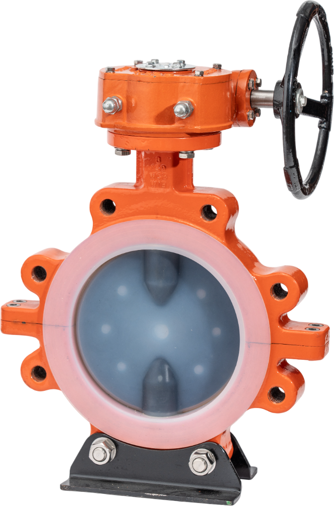 Lug Type PTFE Lined Butterfly Valve