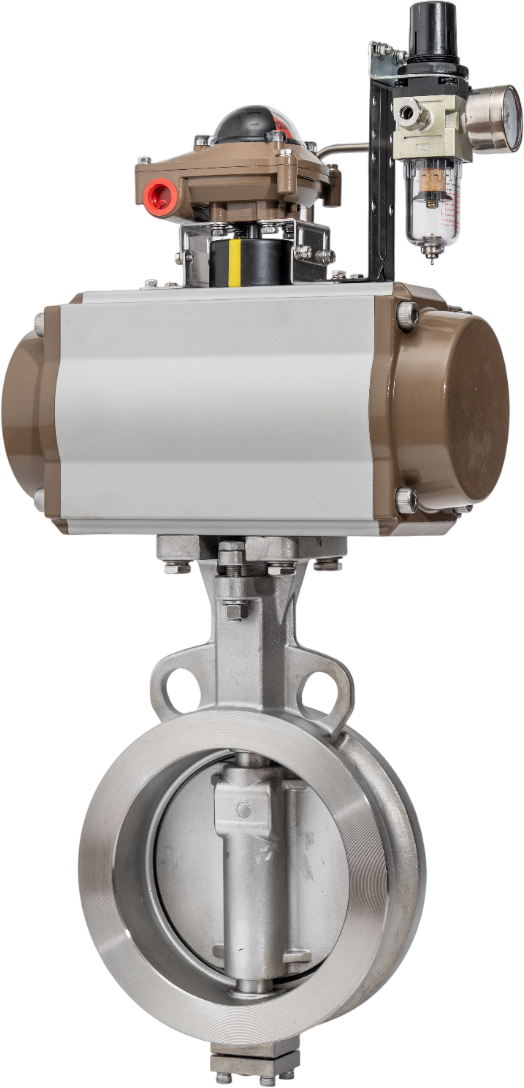 Pneumatic Double Eccentric Butterfly Valve