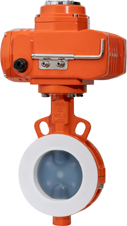Electric PTFE Lined Butterfly Valve
