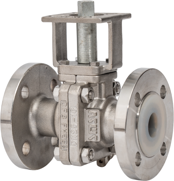 PTFE Lined Mounting Pad Ball Valve