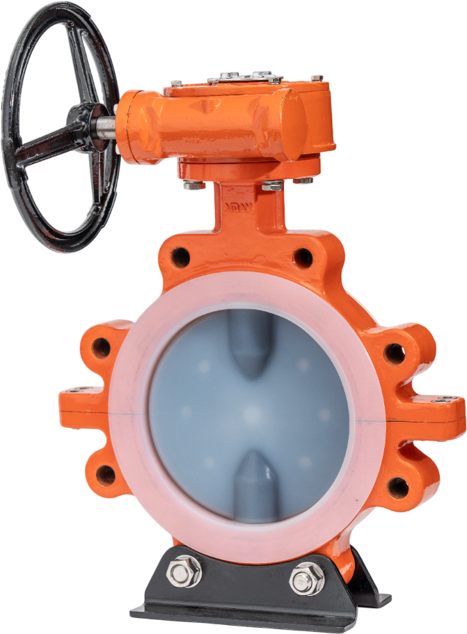Lug Type PTFE Lined Butterfly Valve