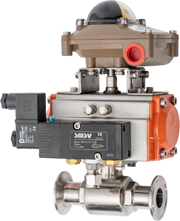 Sanitary Clamp Pneumatic Ball Valve