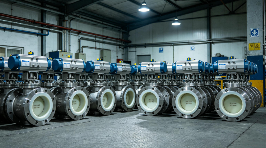 Lined control valve